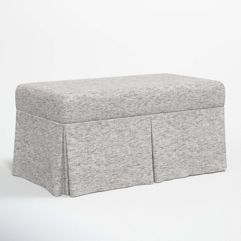 Wyatt Upholstered Storage Bench, Milsap Spray Sustain® Tweed
