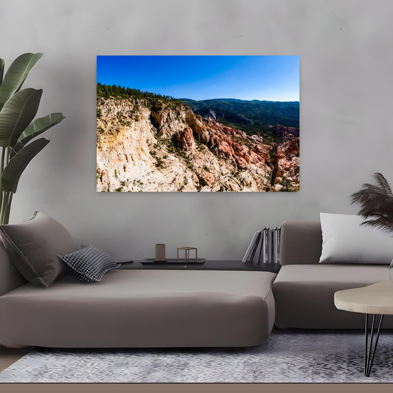 Vue de Hells Backbone Road, près d'Escalante et de Boulder, comté de Garfield, Utah, art mural abstrait contemporain