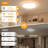 12Inch Flush Mount LED Ceiling Light,2700K-6500K 5 Color Temperature Selectable Ceiling Lights,24W 3200LM Low Profile Ceiling Light For Bedroom Kitchen Hallway Bathroom