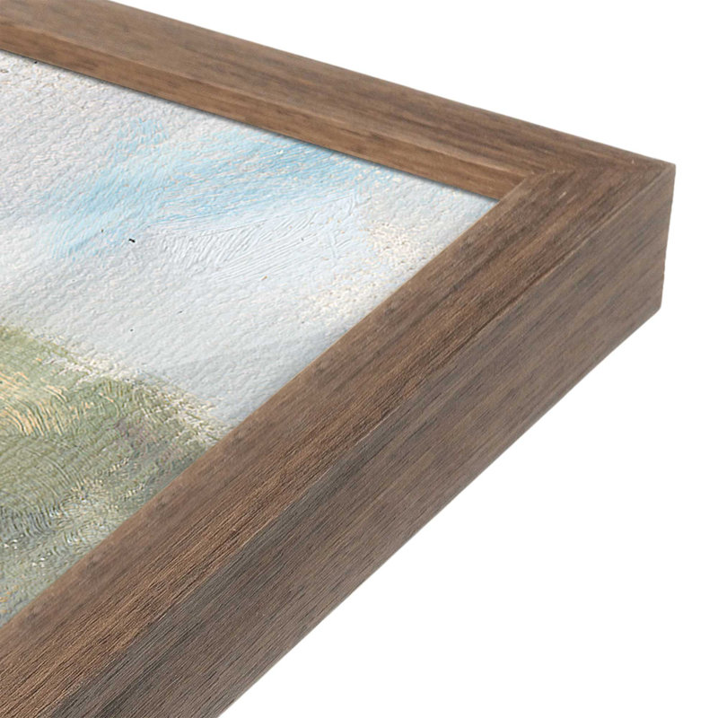 «New England Home in Spring» par Stephen Calcasola, reproduction d'art, H 30 po x l 40 po, Brun