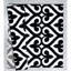 Tapis noir à motif géométrique Zabala-465635706