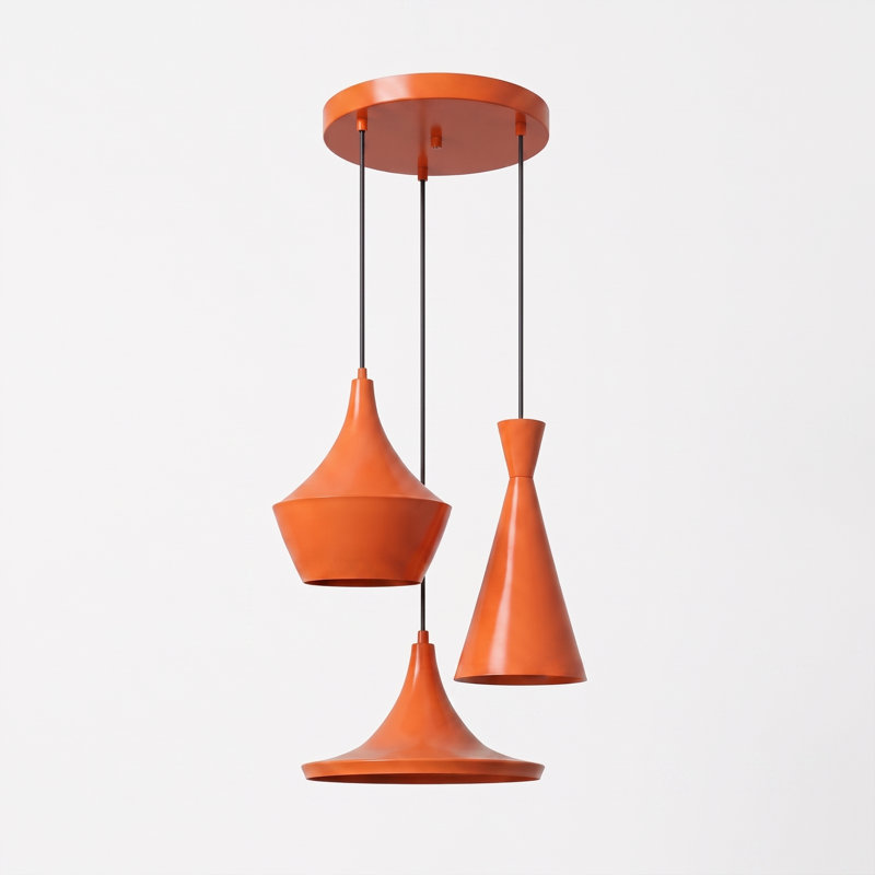 Luminaire suspendu grappe géométrique 3 lumières Helena