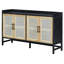 Buffet Rustic Chic - Armoire avec portes tissées TREXM-576563319