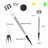 Low Voltage Solar Powered Integrated LED Metal Pathway Light Pack