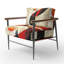 Chaise d'appoint Butterfly - Fauteuil papillon abstrait rouge au printemps-1518279614