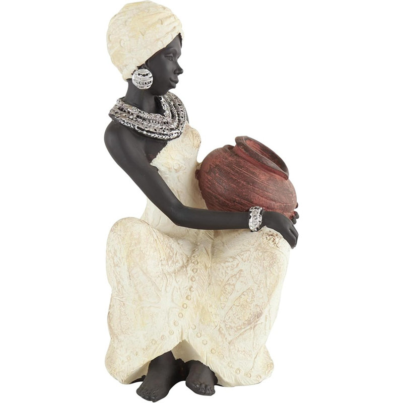 Sculpture femme en pierre polystone