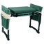 Garden Kneeler And Bench - Tabouret pliable avec coussin en mousse Eva + coussin plus doux, 2 pochettes à outils gratuites + grand sac à outils, structure en acier robuste (capacité de 330 lb), aucun assemblage pour les amateurs de jardinage
