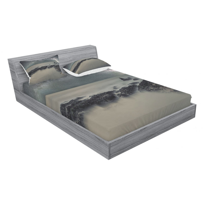 Microfiber Sheet Set, Queen Sheet Set with Fitted Sheet