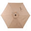 Parasol de marché de 10 pi avec bouton poussoir et relevage à manivelle pour terrasse et piscine-129514854