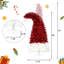 Pre-Lit Artificial Christmas Tree - LED Santa Hat Design, 1050 Tips, Whimsical Curved Xmas Tree