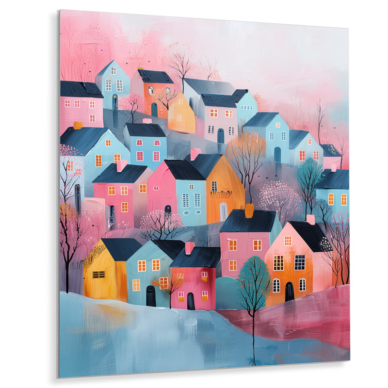Scandinavian Nordic Style Homes In The City IV - Décoration murale scandinave, H 32 po x l 16 po x P 1 po