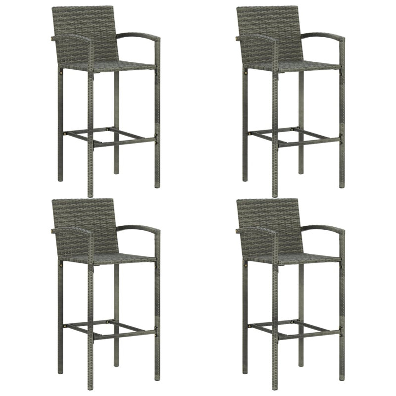 Rectangular 4 - Person Dining Set, Gray