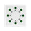Timothy Corrigan Topiary Radial Acrylic Square Decorative Tray-1652781790