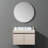 37 Inch Marble Vanity Top, Bathroom Vanity Top With Undermount Rectangular Middle Sink And 4" Height Backsplash, Pre-Drilled  Faucet Hole  Vanity Top, Carrara White With Veins-108674915