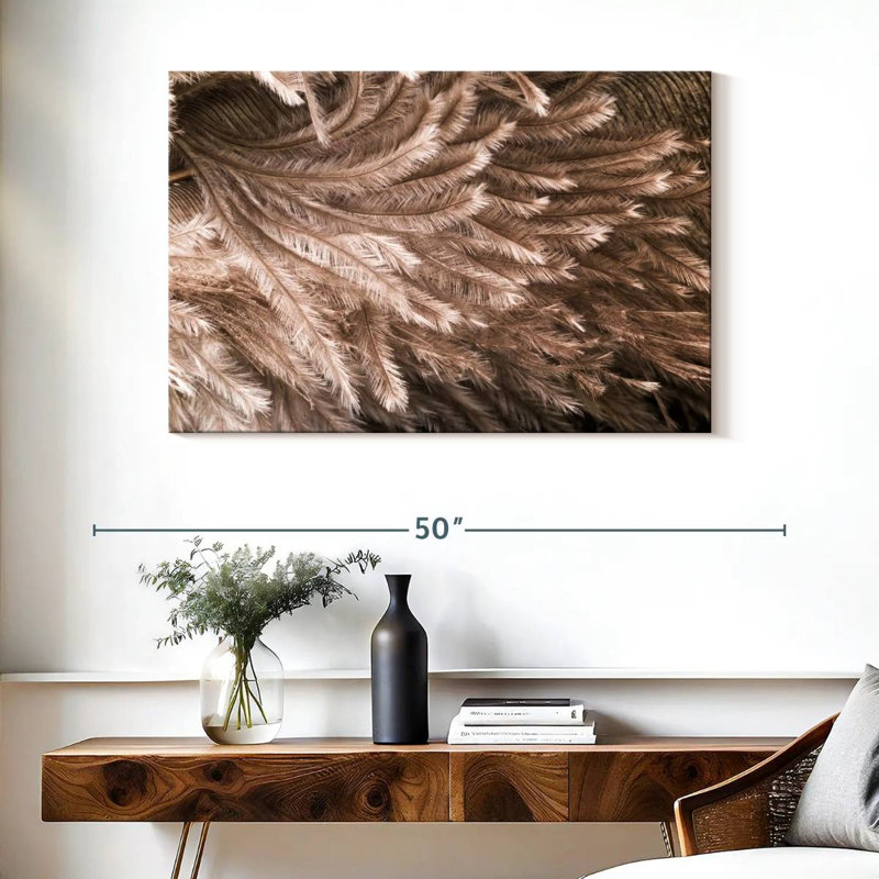 Brampt Ostrich Feathers, 26" H x 39" W