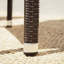 LARACHE ALUM ARMLESS RATTAN CHAIR