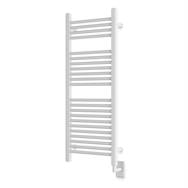 Chauffe-serviettes blanc câblé Artos M11145W-WH Artby, H 44 po x l 18,3125 po x P 5,19 po, Blanc