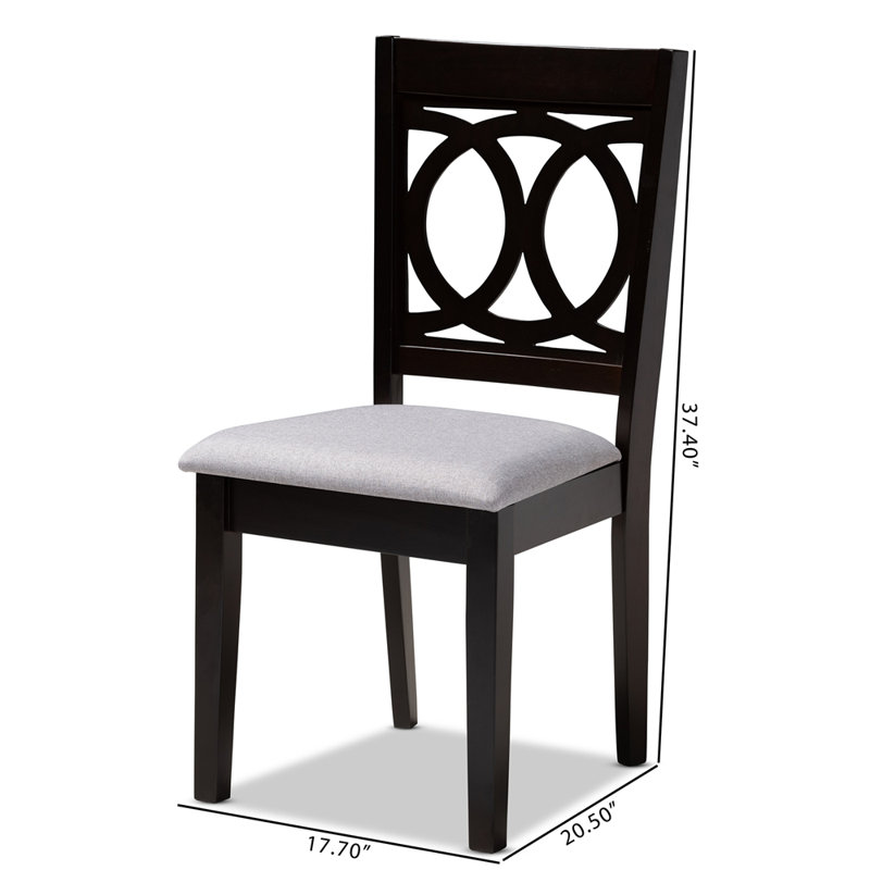 Bothell 18.5'' H Linen Upholstered Side Chair, Gray
