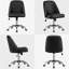 Modern Office Chair with Silver Chrome Base-1611230275