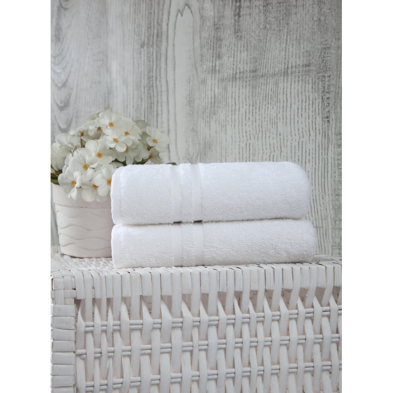 Hollington Turkish Cotton Hand Towel, White