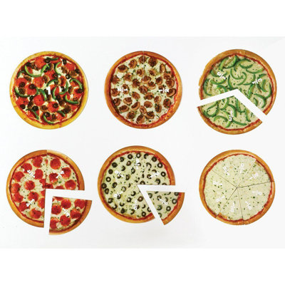 Magnetic Pizza Fraction Set