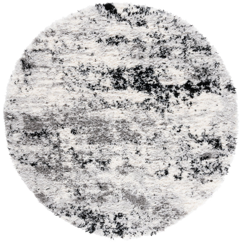 Aneta Performance Abstract Rug, Round 6'7"