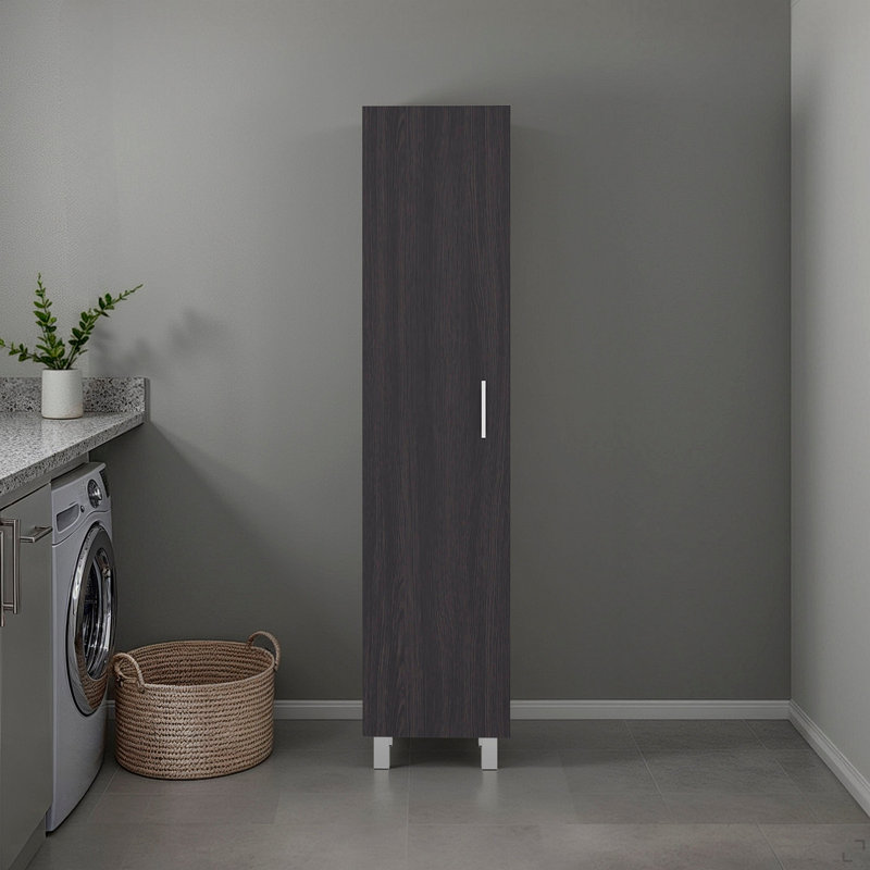 Armoire de rangement avec tablette fixe, Grey