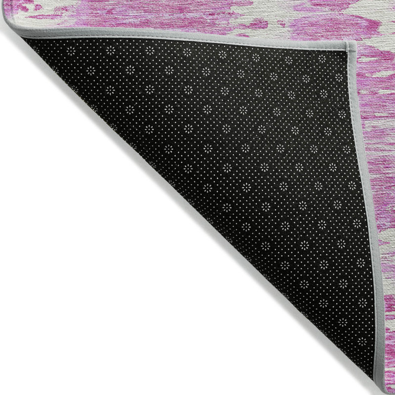 3' X 5' Abstract Washable Indoor Outdoor Area Rug