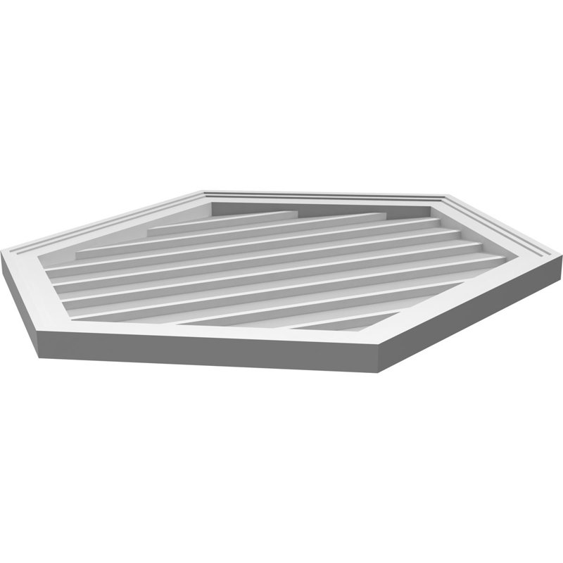 Ventilé vertical à pignon vertical en uréthane 6/12, H 1,5 po x l 30 po x L 28 po