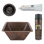 Premier Copper Products BSP5_BS17DB-D Bar Sink And Drain Package