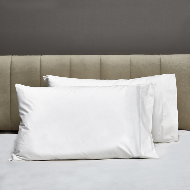 Gemma Pillow Case, Standard Pillowcase, White