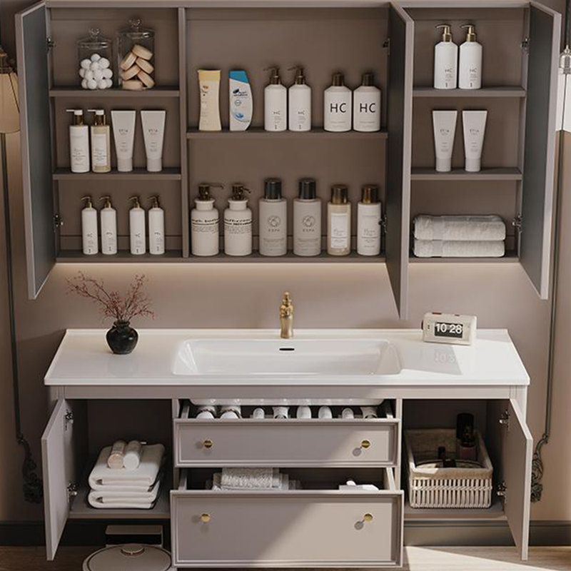 American retro style bathroom cabinet., 47.64"