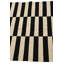 Tapis noir et blanc Jessen