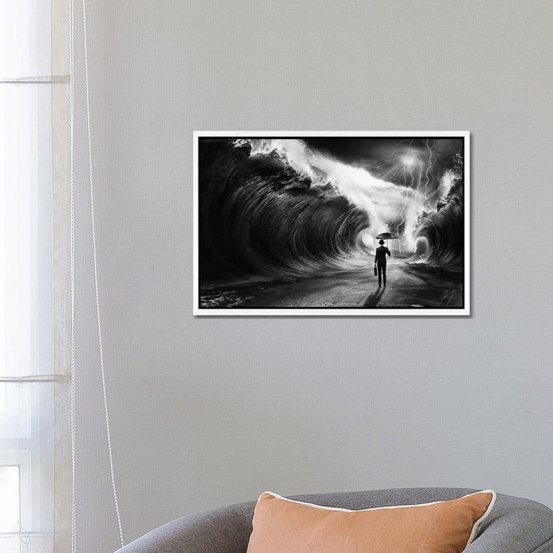 Modern Moses I by Kathrin Federer - Print on Canvas, 66.04 cm H x 45.72 cm W, White Framed