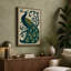 Ornamental Peacock Art Deco - Wrapped Canvas-1808469004-1808469011