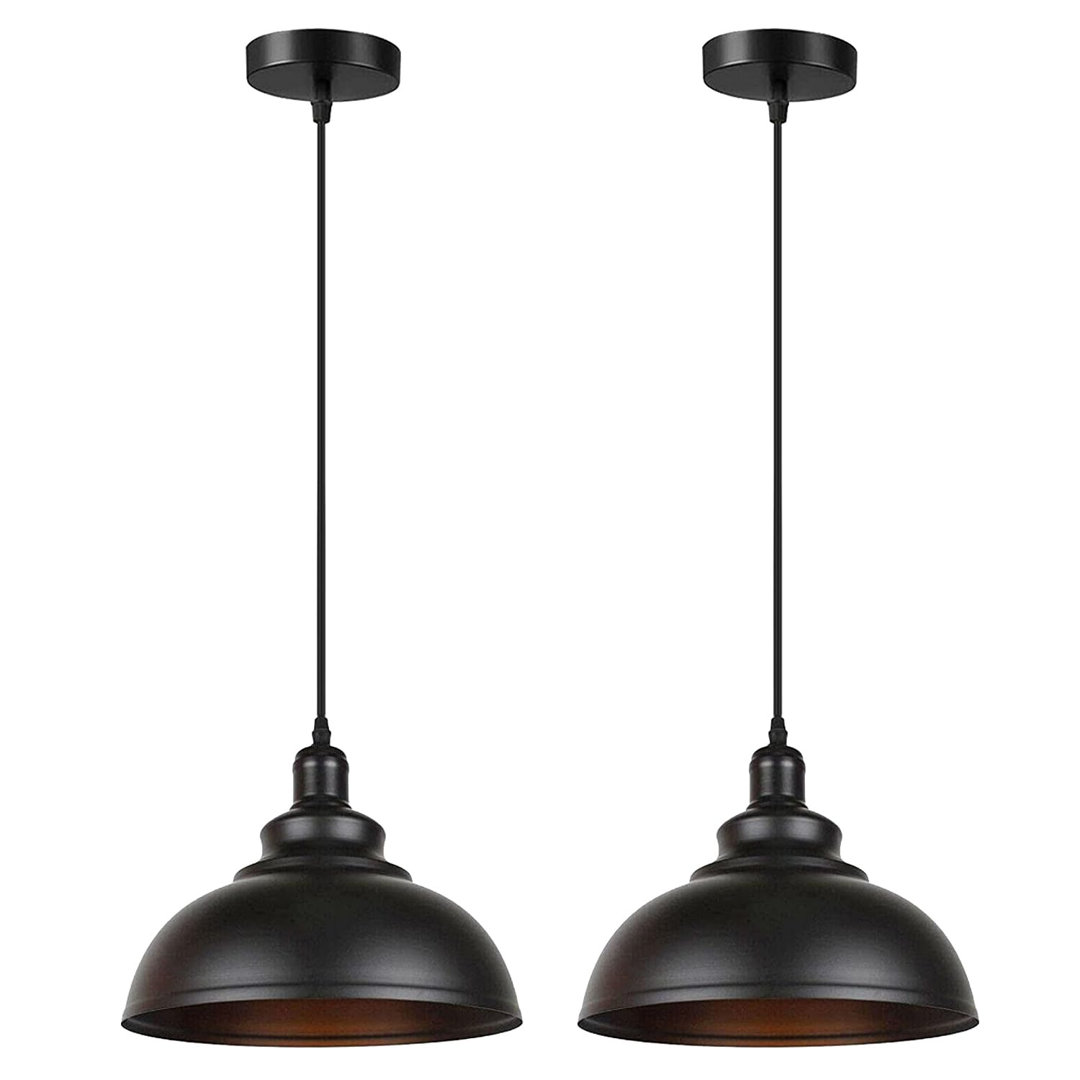 1 - Light Black Dome Pendant