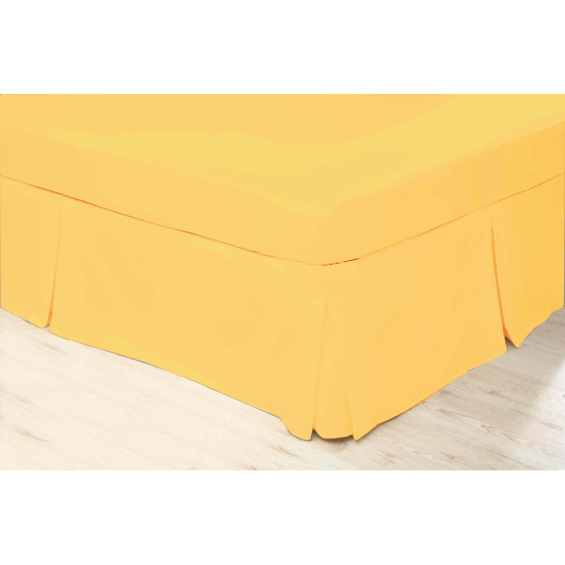 200 TC 50/50 Percale Polycotton Tailored Bed Skirt, King (5'), Ivory