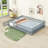 Queen Wood Floor Bed With Fence-499860943
