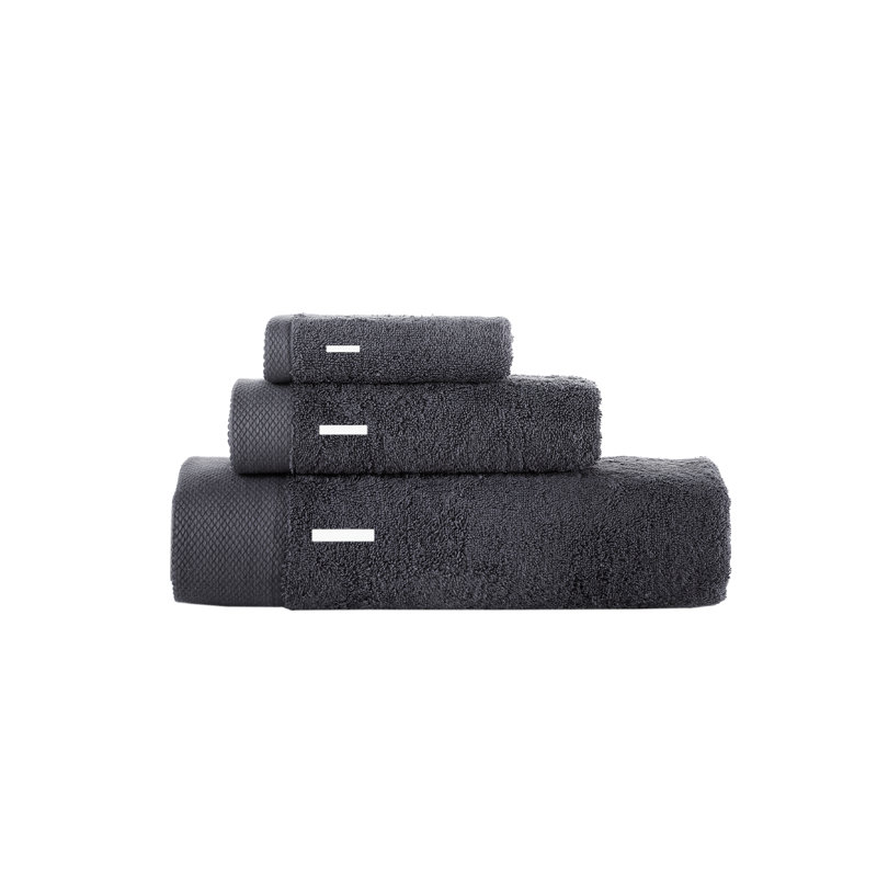 Dierks 3 pcs Towel Set, Anthracite, I