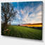 Green Pasture sous Blue Sky - reproduction de photo sur toile tendue-19241994