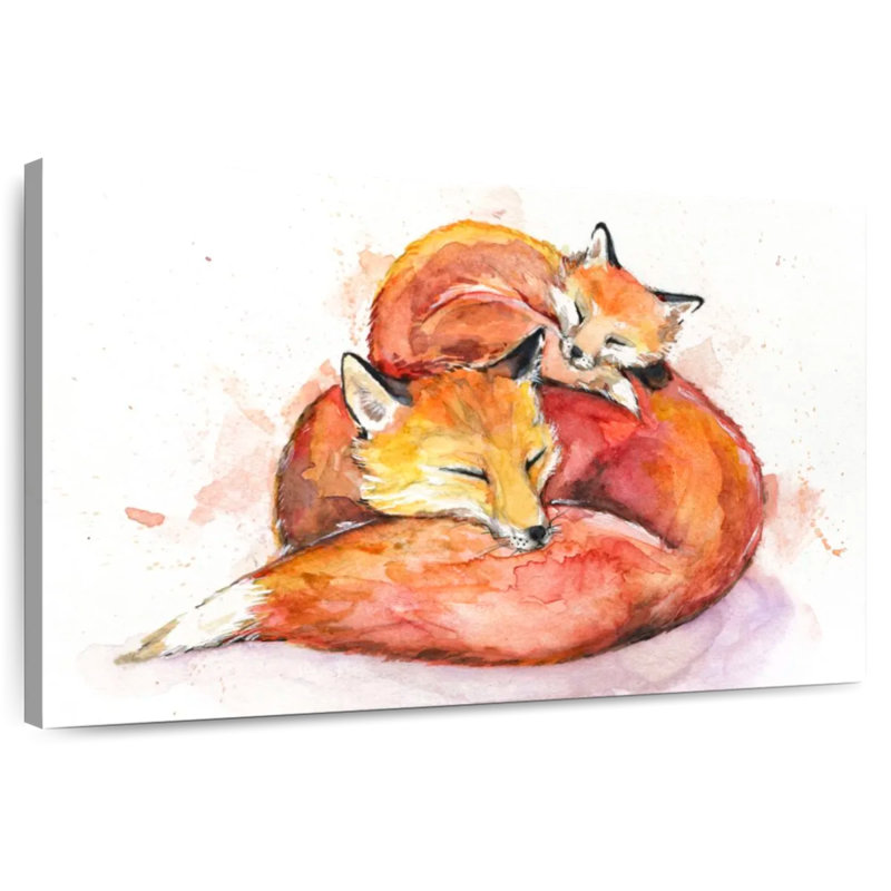 Brampt Foucault's Foxes, 24" H x 36" W