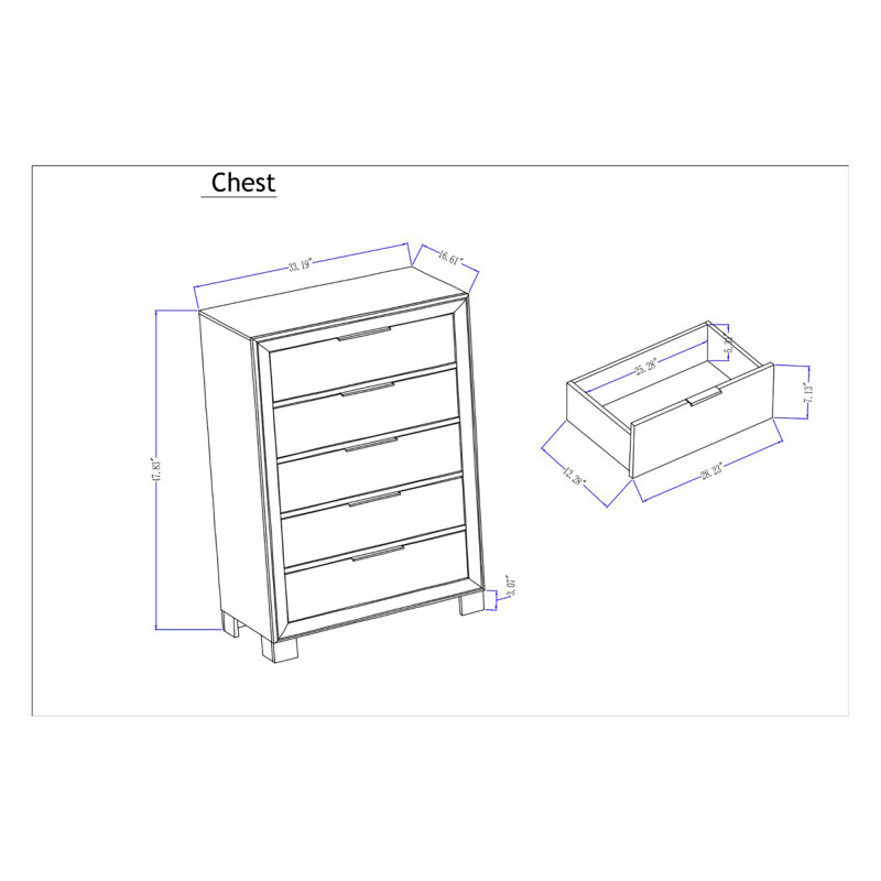 ENSEMBLE DE 5 CHAMBRES CLASSIQUE BRUN CLLISIE, Grand lit