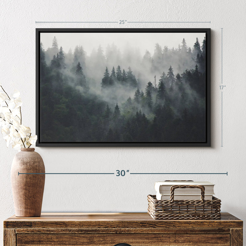 " Misty Forest Mountain ", 25" H x 17" W