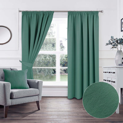 Khaidyn Pencil Pleat Room Darkening Curtain