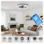 Ventilateur de plafond de 19 pouces avec cadre Iceberg noir et télécommande