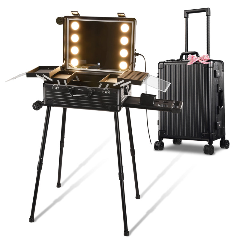 Organisateur de maquillage en aluminium