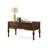 Nut-brown Rectangular Solid + Manufactured Wood with 5 drawers desk-1965412660