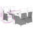 Vidaxl Patio Dining Set With Cushions Poly Rattan,-128797892-128797890-128797896