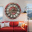Horloge murale ronde surdimensionnée de 24 po pour le salon avec la collection America-73808851