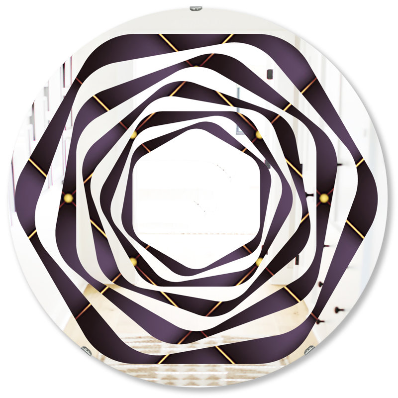 Miroir mural Hexagon Star Diamond I, 31,5 po x 31,5 po